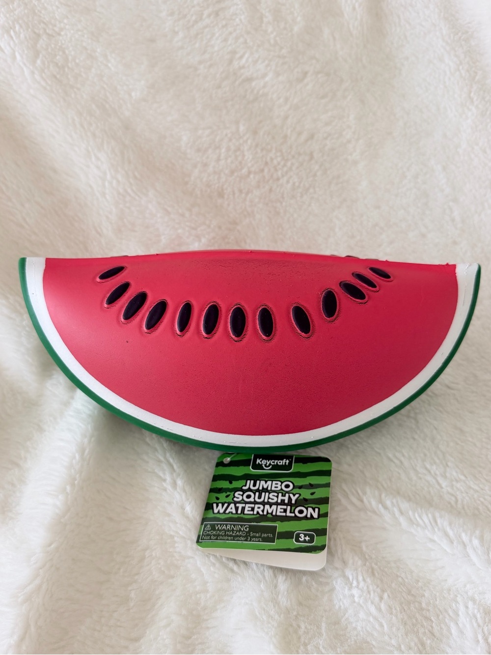 Keycraft Jumbo Squishy Fidget Watermelon Slice NWT -Summer - Five Below - Viral
